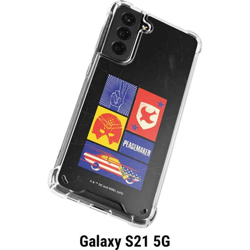 DC Comics Peacemaker Collage Galaxy S21 5G Clear Case