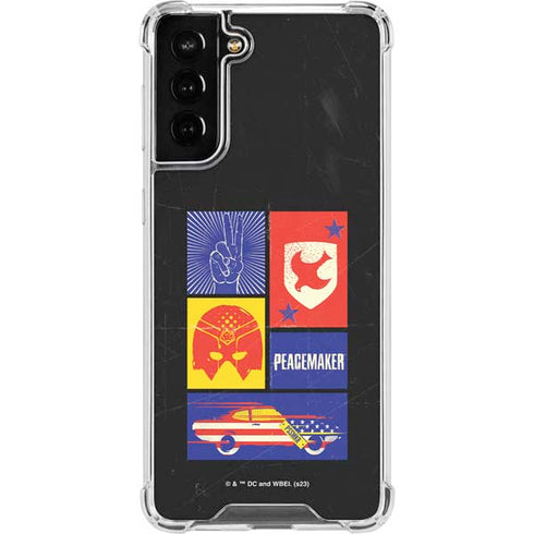 DC Comics Peacemaker Collage Galaxy S21 FE Clear Case