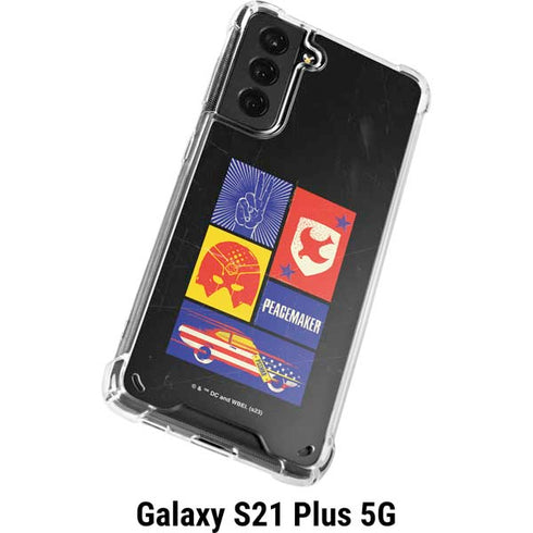DC Comics Peacemaker Collage Galaxy S21 Plus 5G Clear Case