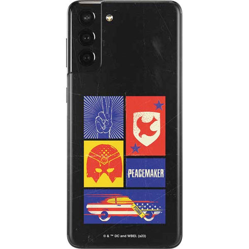 DC Comics Peacemaker Collage Galaxy S21 Plus 5G Skin