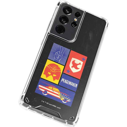 DC Comics Peacemaker Collage Galaxy S21 Ultra 5G Clear Case