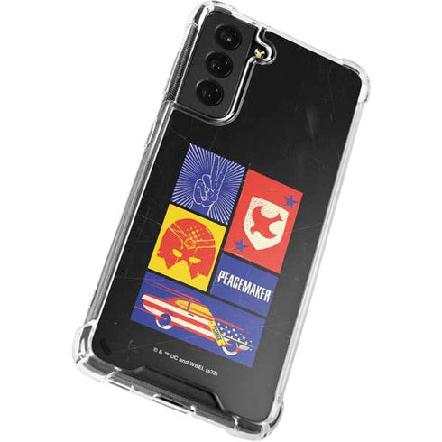 DC Comics Peacemaker Collage Galaxy S22 Plus Clear Case