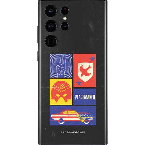 DC Comics Peacemaker Collage Galaxy S22 Ultra Skin