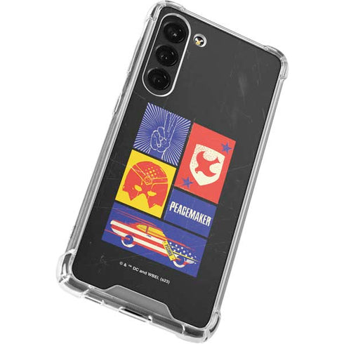 DC Comics Peacemaker Collage Galaxy S23 Plus Clear Case