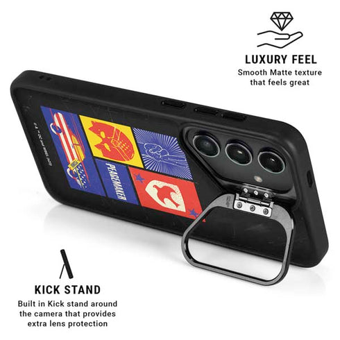 DC Comics Peacemaker Collage Galaxy S24 Kickstand Case