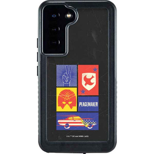 DC Comics Peacemaker Collage Galaxy S24 Plus Waterproof Case