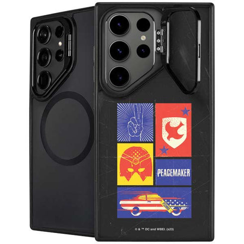 DC Comics Peacemaker Collage Galaxy S25 Ultra Kickstand Case