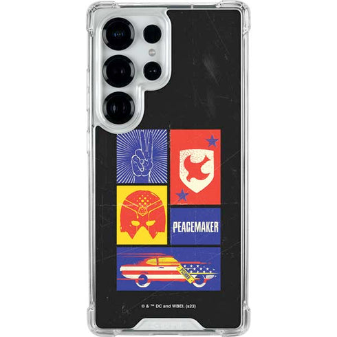 DC Comics Peacemaker Collage Galaxy S25 Ultra Clear Case