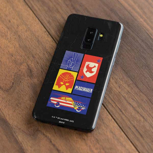 DC Comics Peacemaker Collage Galaxy S9 Plus Skin