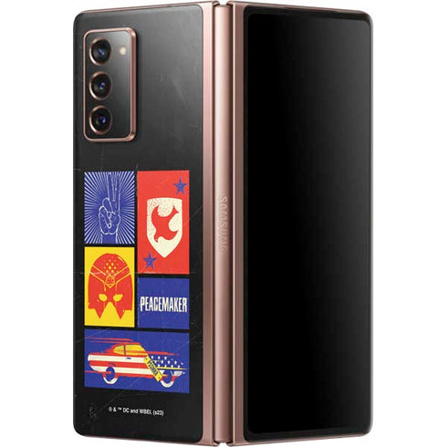 DC Comics Peacemaker Collage Galaxy Z Fold2 5G Skin