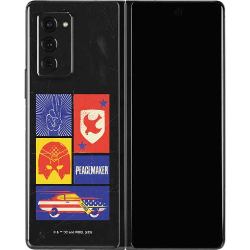DC Comics Peacemaker Collage Galaxy Z Fold2 5G Skin