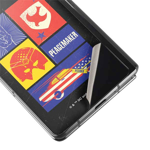 DC Comics Peacemaker Collage Galaxy Z Fold2 5G Skin