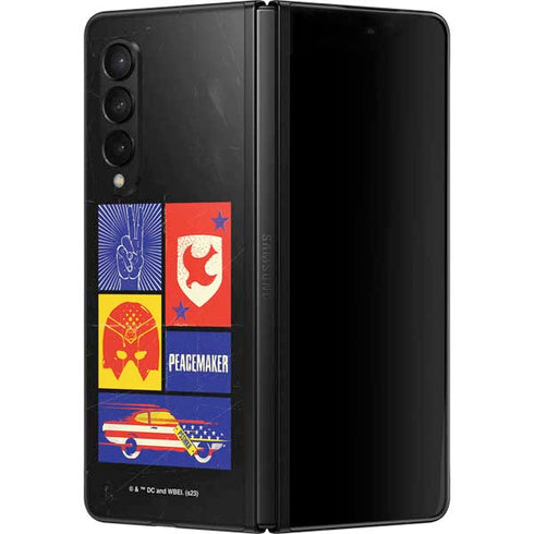DC Comics Peacemaker Collage Galaxy Z Fold3 5G Skin