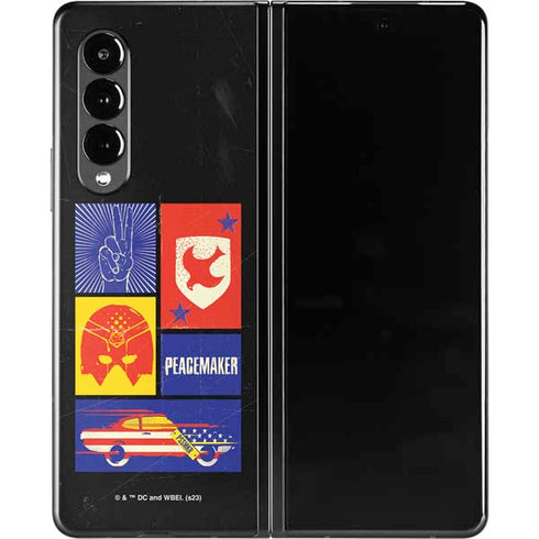 DC Comics Peacemaker Collage Galaxy Z Fold3 5G Skin