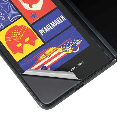 DC Comics Peacemaker Collage Galaxy Z Fold3 5G Skin