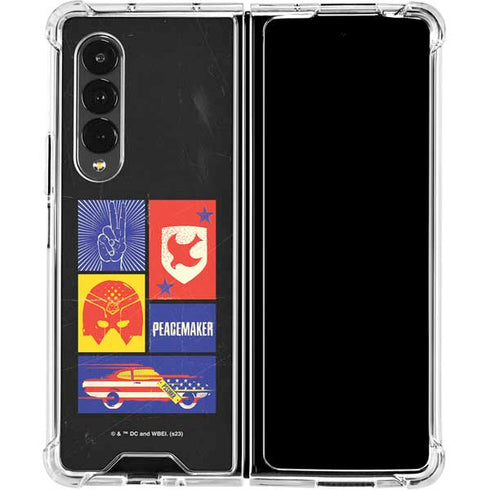 DC Comics Peacemaker Collage Galaxy Z Fold4 5G Clear Case