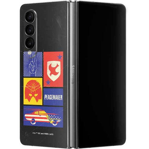 DC Comics Peacemaker Collage Galaxy Z Fold4 5G Skin