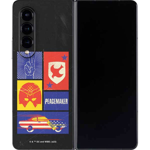 DC Comics Peacemaker Collage Galaxy Z Fold4 5G Skin