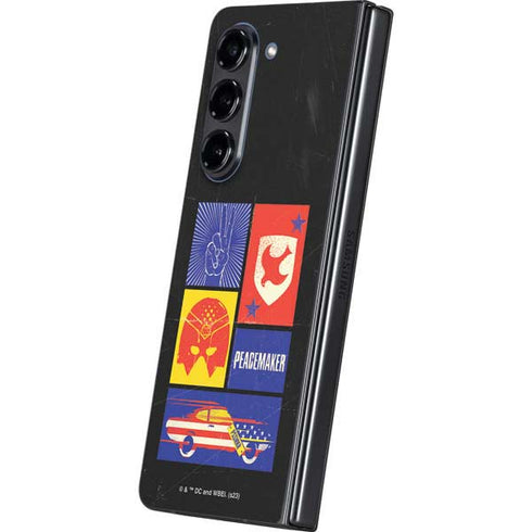 DC Comics Peacemaker Collage Galaxy Z Fold5 5G Skin
