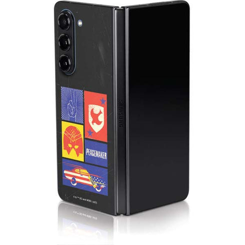 DC Comics Peacemaker Collage Galaxy Z Fold5 5G Skin
