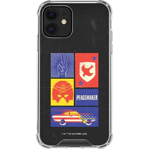 DC Comics Peacemaker Collage iPhone 12 Clear Case