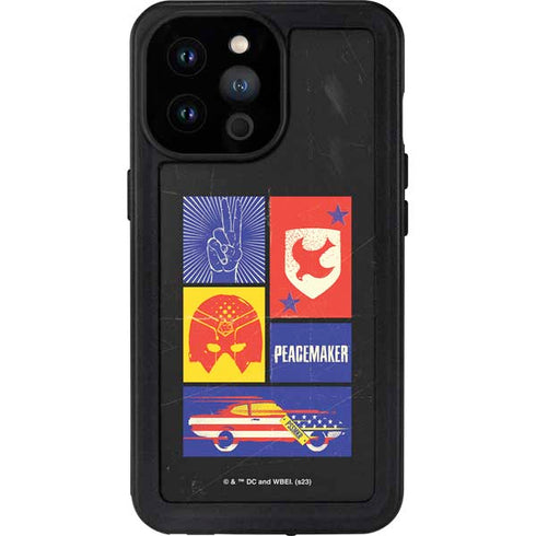 DC Comics Peacemaker Collage iPhone 14 Pro Max Waterproof Case