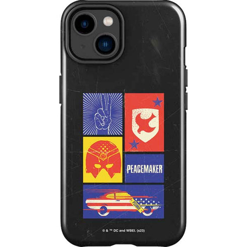 DC Comics Peacemaker Collage iPhone 15 Impact Case