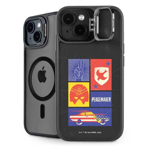 DC Comics Peacemaker Collage iPhone 15 Kickstand Case
