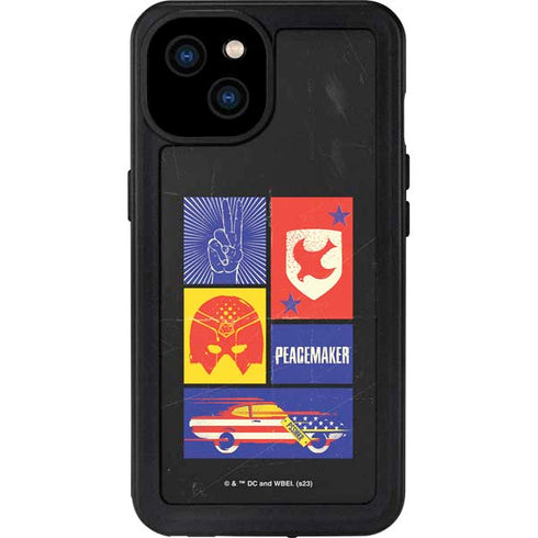 DC Comics Peacemaker Collage iPhone 15 Plus Waterproof Case