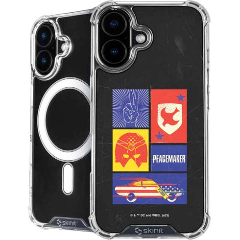 DC Comics Peacemaker Collage iPhone 16 Plus MagSafe Case