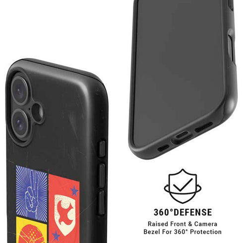 DC Comics Peacemaker Collage iPhone 16 Plus Magsafe Impact Case