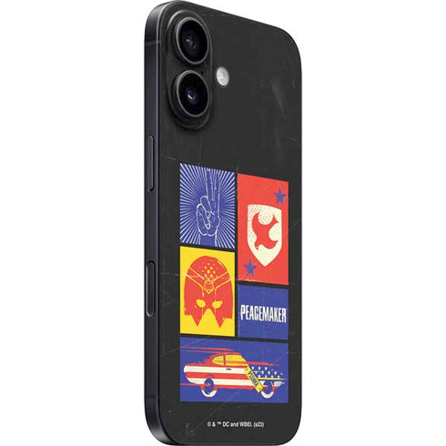 DC Comics Peacemaker Collage iPhone 16 Plus Skin
