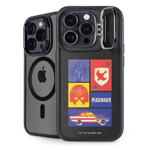 DC Comics Peacemaker Collage iPhone 16 Pro Kickstand Case