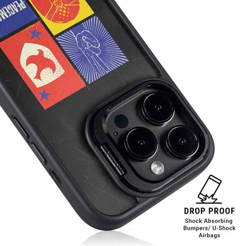 DC Comics Peacemaker Collage iPhone 16 Pro Kickstand Case
