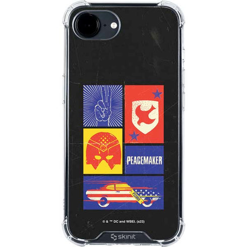DC Comics Peacemaker Collage iPhone 16e Clear Case