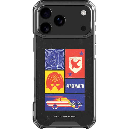 DC Comics Peacemaker Collage iPhone 18 Pro Max Clear Case