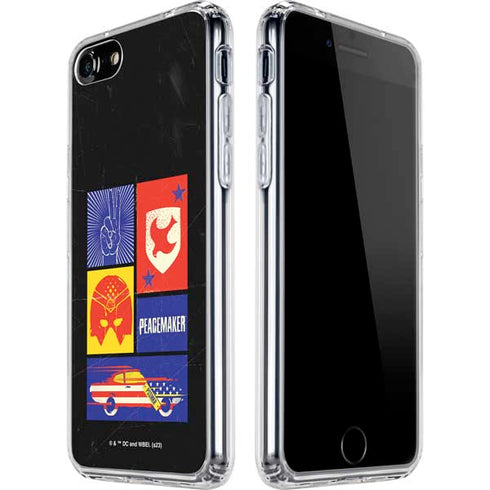 DC Comics Peacemaker Collage iPhone SE (2nd & 3rd Gen) Clear Case