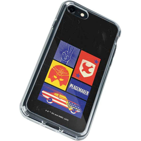 DC Comics Peacemaker Collage iPhone SE (2nd & 3rd Gen) Clear Case