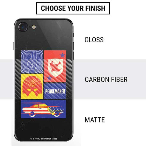 DC Comics Peacemaker Collage iPhone SE (2nd & 3rd Gen) Skin