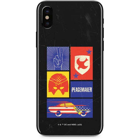 DC Comics Peacemaker Collage iPhone X Skin