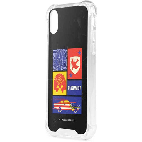DC Comics Peacemaker Collage iPhone XS Clear Case