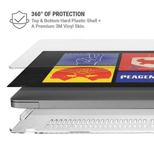 DC Comics Peacemaker Collage MacBook Pro 14in (2021-24) Case plus Skin