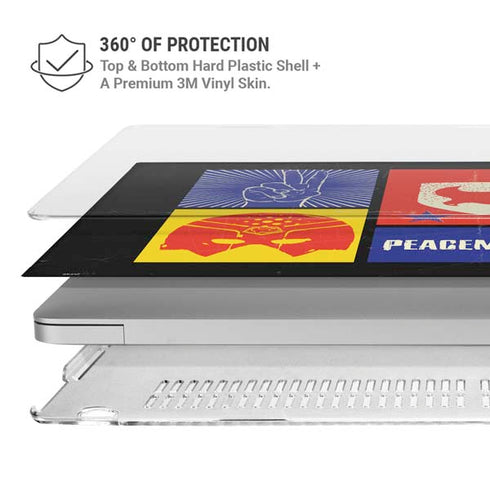 DC Comics Peacemaker Collage MacBook Pro 15in (2016-19) Case plus Skin