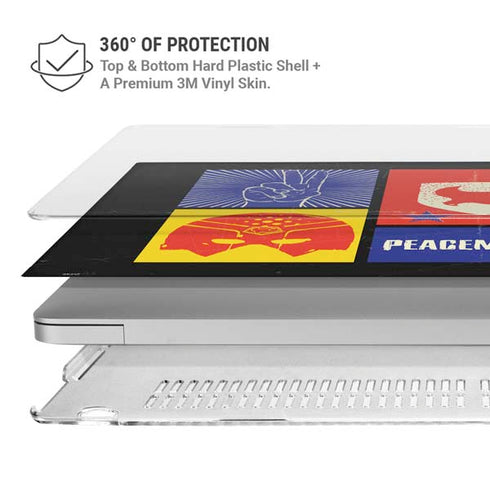 DC Comics Peacemaker Collage MacBook Pro 16in (2019-20) Case plus Skin