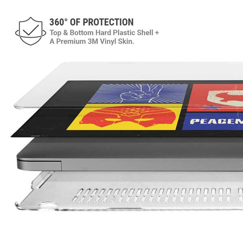 DC Comics Peacemaker Collage MacBook Pro 16in (2021-25) Case plus Skin