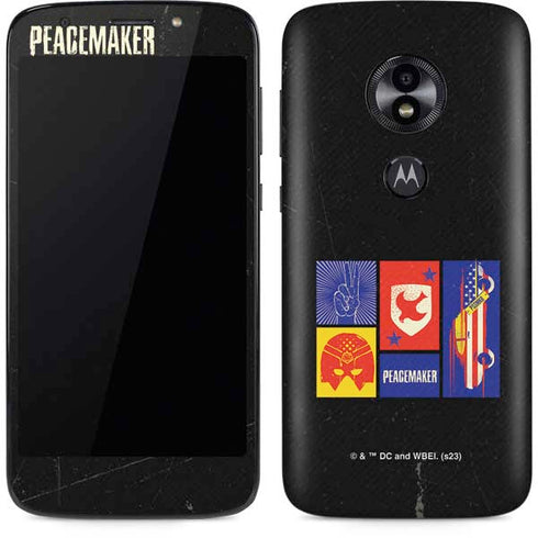 DC Comics Peacemaker Collage Moto E5 Play Skin