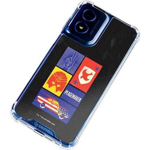 DC Comics Peacemaker Collage Moto G 5G (2024) Clear Case