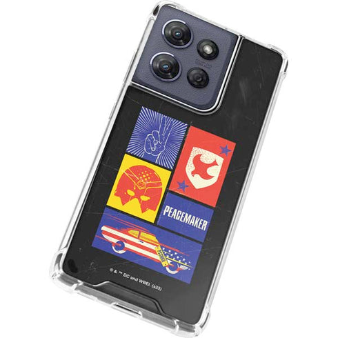 DC Comics Peacemaker Collage Moto G Play 5G (2025) Clear Case