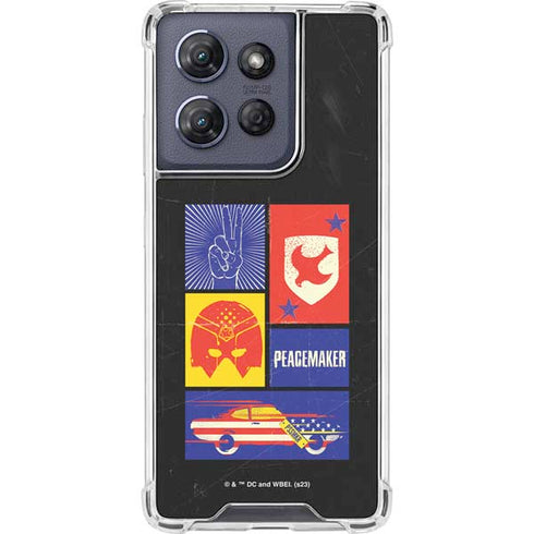 DC Comics Peacemaker Collage Moto G Power 5G (2025) Clear Case