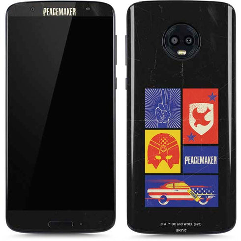 DC Comics Peacemaker Collage Moto G6 Skin